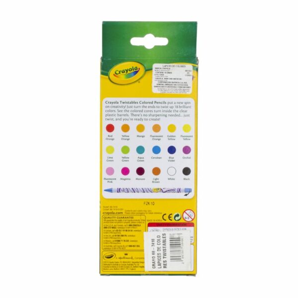 Lápices De Colores Twistables 18ct CRAYOLA X 18 - Imagen 2