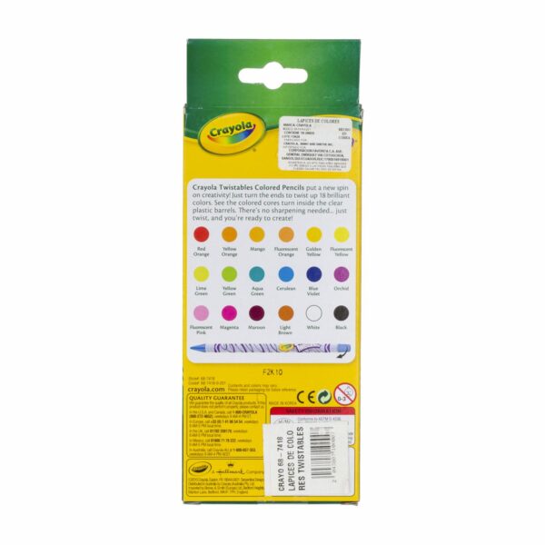 Lápices De Colores Twistables 18ct CRAYOLA X 18 - Imagen 2