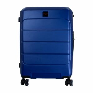 Maleta De Viaje De Textura Dura Color Azul TRANSWORLD LUGGAGE 60 Cm
