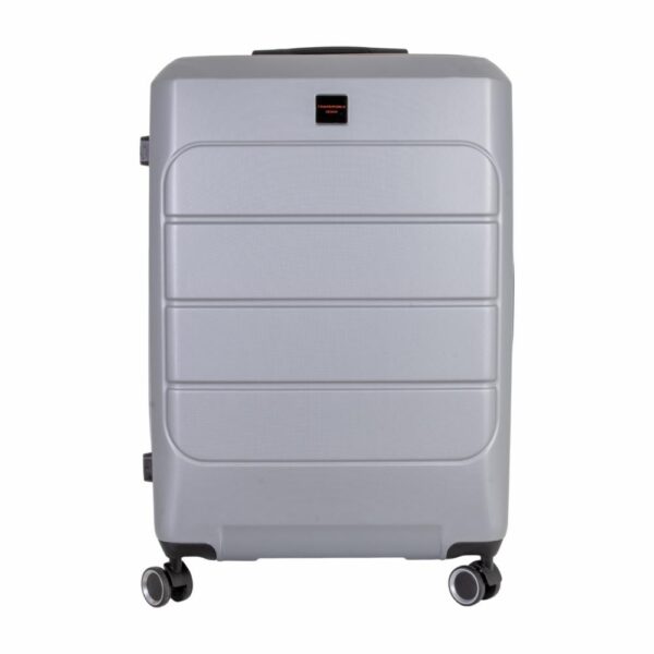 Maleta De Viaje De Textura Dura Color Gris TRANSWORLD LUGGAGE 70 Cm
