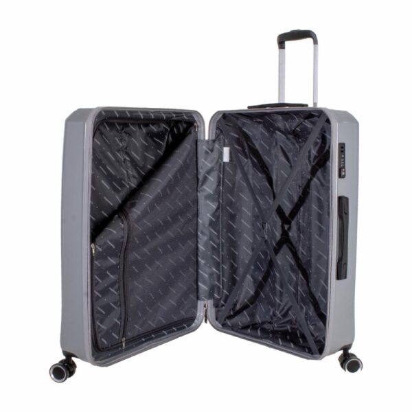 Maleta De Viaje De Textura Dura Color Gris TRANSWORLD LUGGAGE 70 Cm - Imagen 5