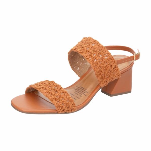 Sandalia Taco Tejido Terracota TREND & STYLE - Imagen 4