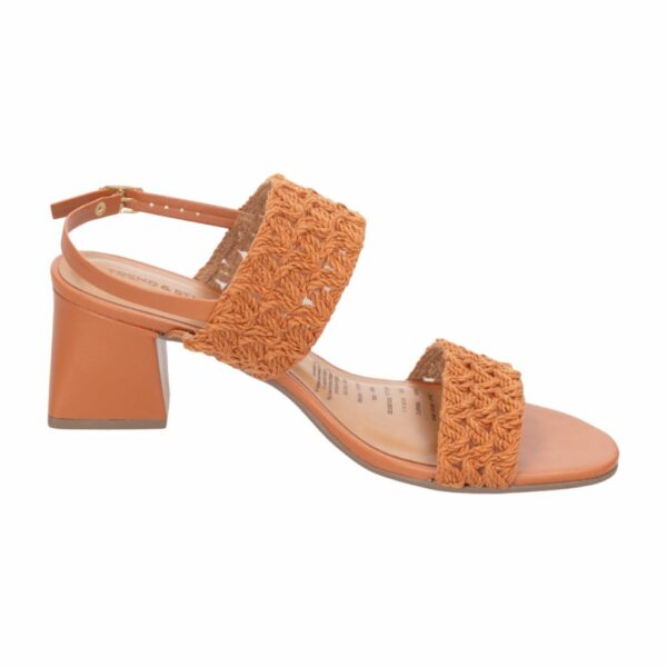 Sandalia Taco Tejido Terracota TREND & STYLE - Imagen 5