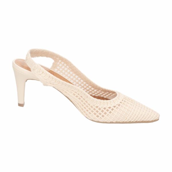 Zapato De Taco Tejido Beige TREND & STYLE - Imagen 4