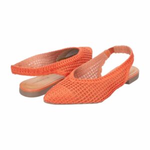 Zapatilla Flat Tejido Naranja TREND & STYLE