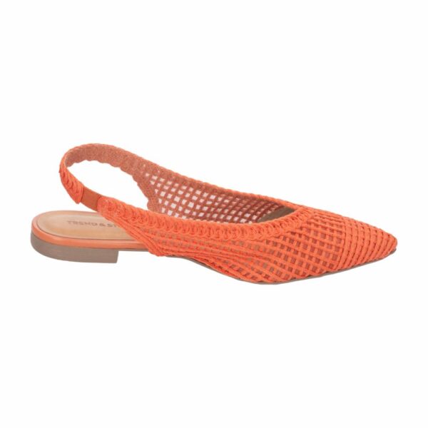 Zapatilla Flat Tejido Naranja TREND & STYLE - Imagen 4