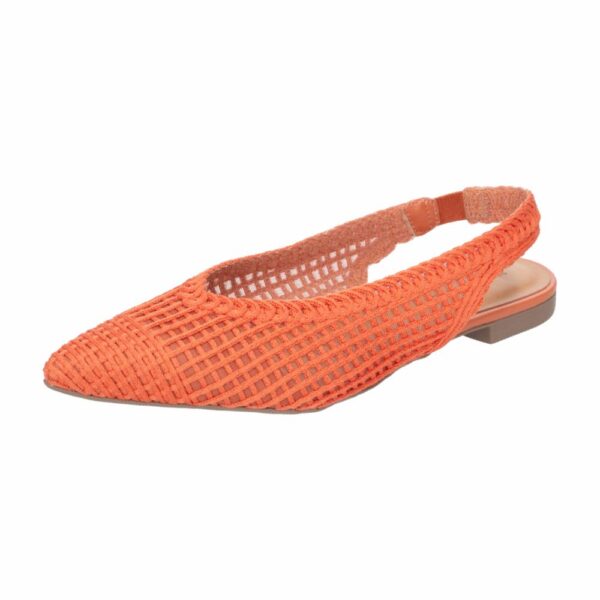 Zapatilla Flat Tejido Naranja TREND & STYLE - Imagen 5