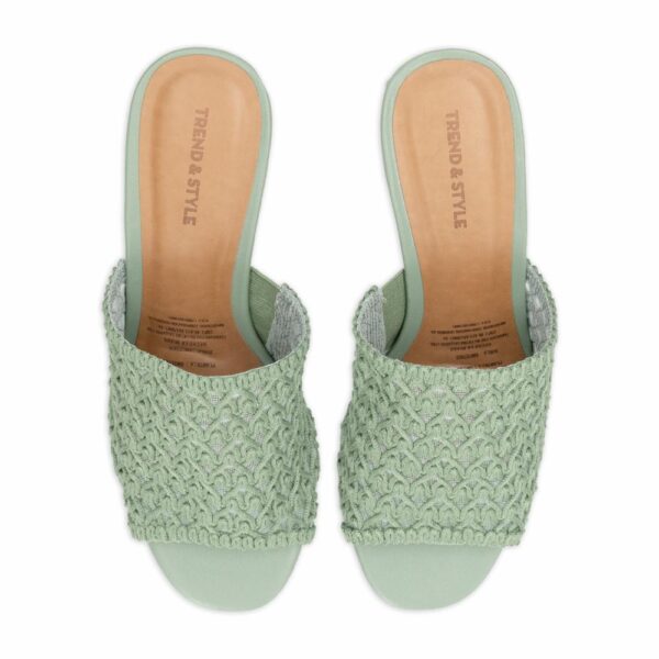 Taco Tejido Verde Claro TREND & STYLE - Imagen 2