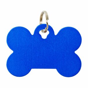 Placa Para Collar Metalica Con Forma De Hueso Color Rose Gold DRAGON ENGRAVERS Unidad