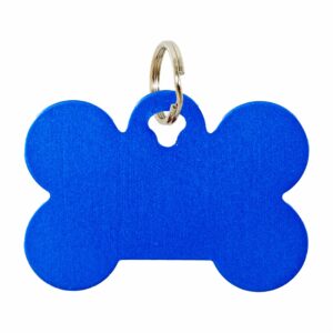 Placa Para Collar Metalica Con Forma De Hueso Color Rose Gold DRAGON ENGRAVERS Unidad