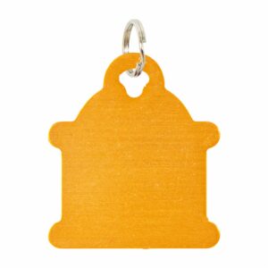 Placa Para Collar Metalica Con Forma De Hidrante Color Rose Gold DRAGON ENGRAVERS Unidad