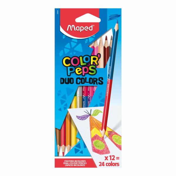 Lápices Duo Color Peps MAPED 24 Colores