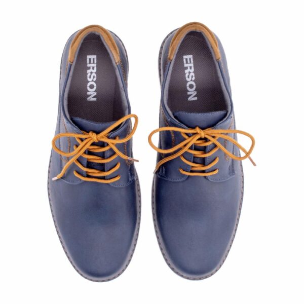 Zapato Casual Cordón Azul Con Miel ERSON - Imagen 2
