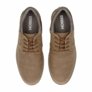 Zapato Casual Cordón Tabaco Con Verde ERSON