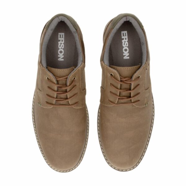 Zapato Casual Cordón Tabaco Con Verde ERSON