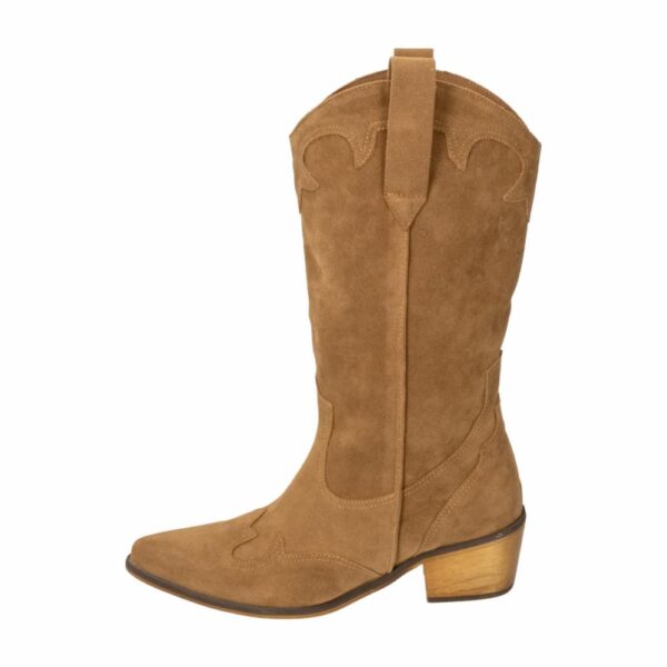 Botas Con Taco Tipo Vaqueras Cafés OTUS Talla 39 - Imagen 4
