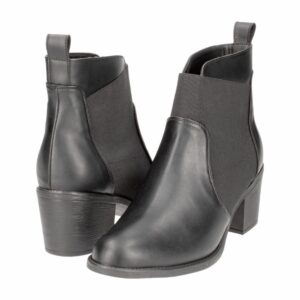 Botín Elastico Taco 5 1/2 Cm Negro OTUS