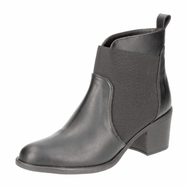 Botín Elastico Taco 5 1/2 Cm Negro OTUS - Imagen 5
