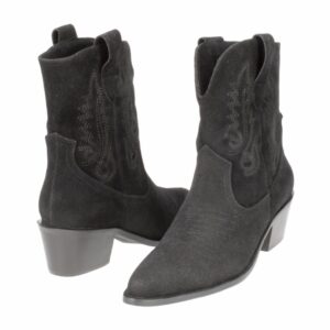 Botín Texan Taco 3 1/2 Cm Negro OTUS