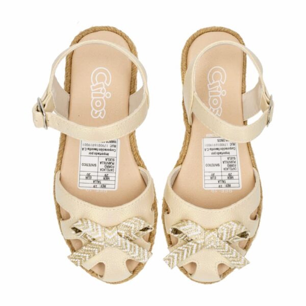 Sandalias Yute Tornasol Beige CRIOS - Imagen 2
