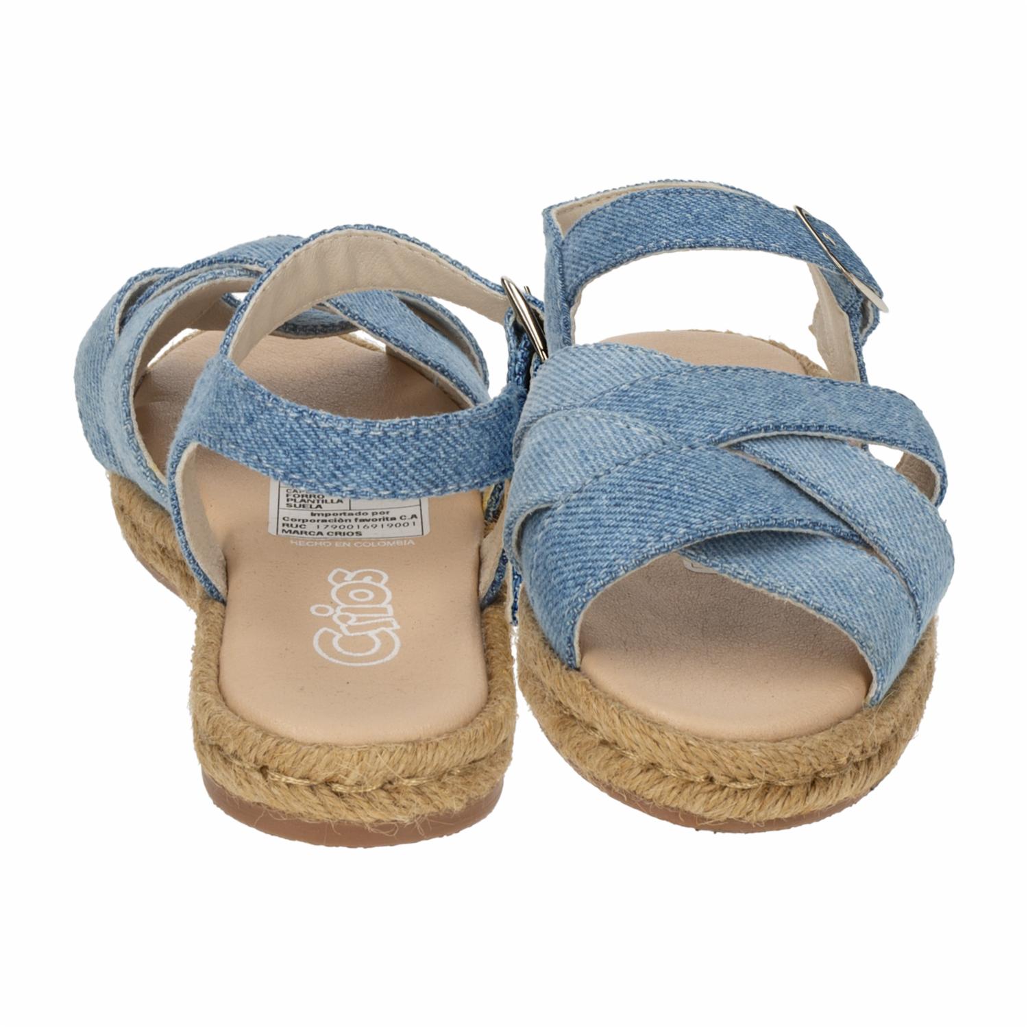Sandalias Yute Diseño Denim Jean CRIOS - Imagen 3