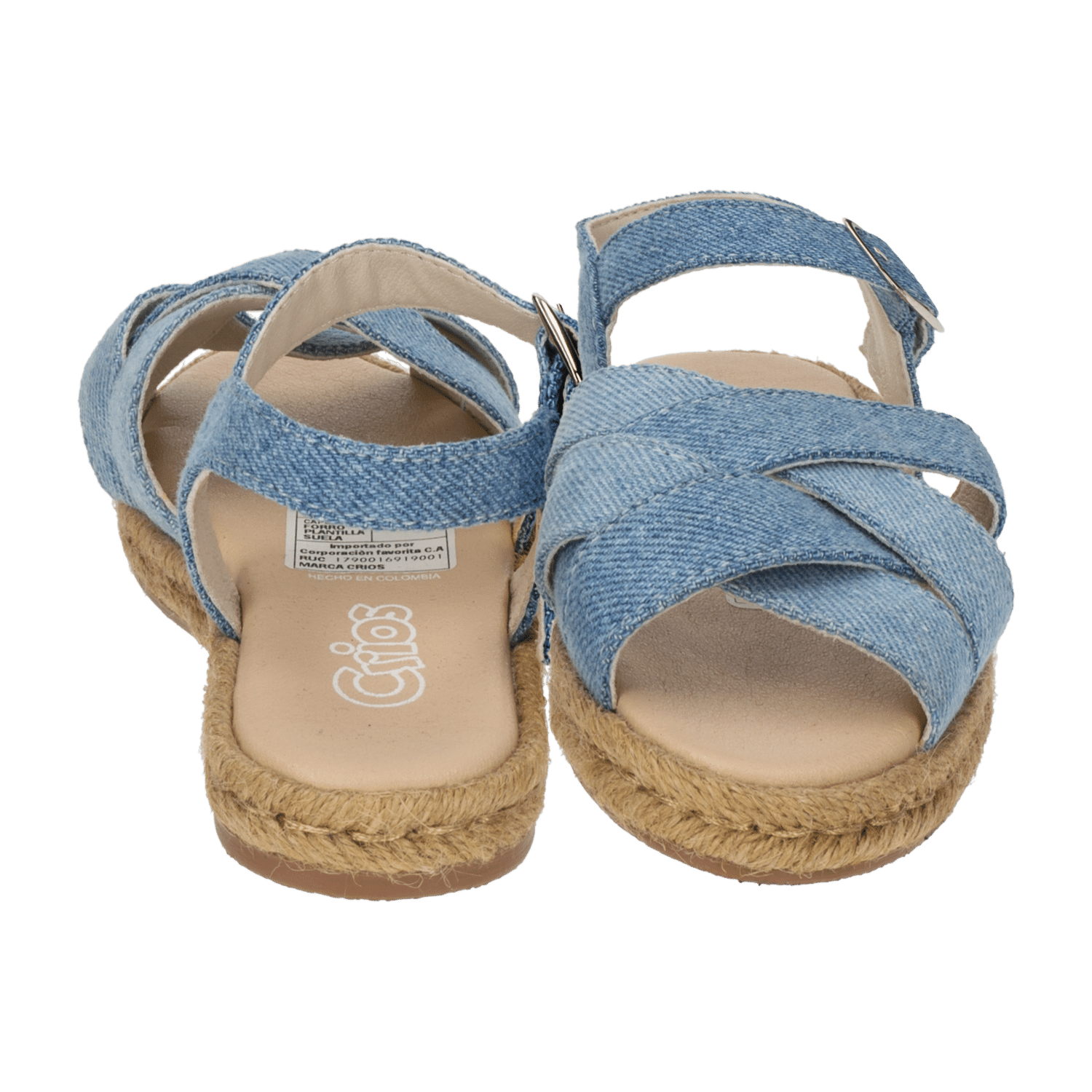 Sandalias Yute Diseño Denim Jean CRIOS