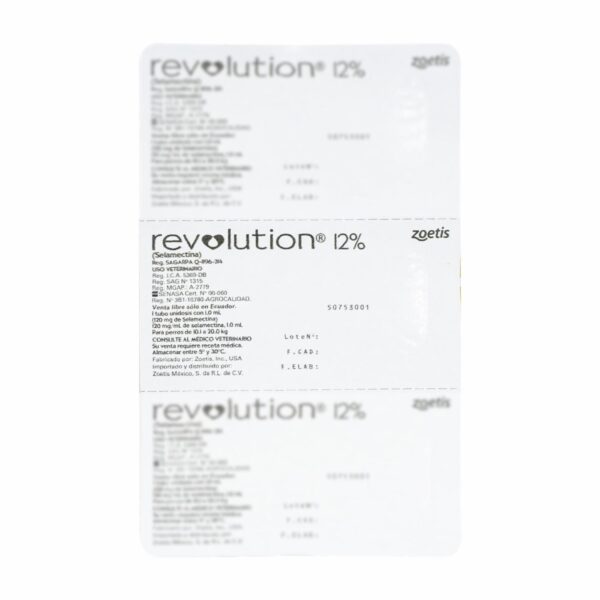 Revolution 12% Rojo ZOETIS 10,1 A 20 Kg - Imagen 2