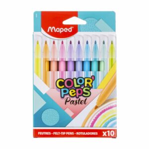 Marcadores Escolares Color Peps Pastel MAPED X 10 Uds