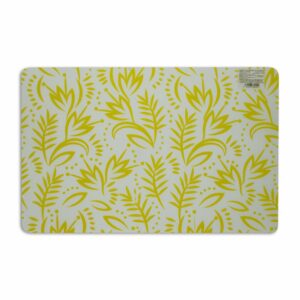 Individual Para Mesa Diseño Ramitas Color Amarillo HOME SET 42 X 27 Cm