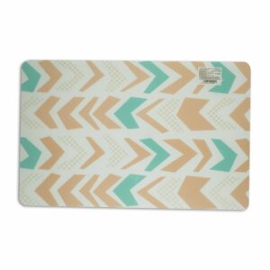 Individual Para Mesa Diseño Triángulos Color Turquesa HOME SET 42 X 27 Cm