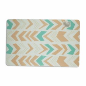 Individual Para Mesa Diseño Triángulos Color Turquesa HOME SET 42 X 27 Cm