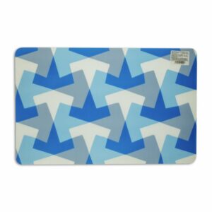 Individual Para Mesa Diseño Geométrico Color Azul HOME SET 42 X 27 Cm