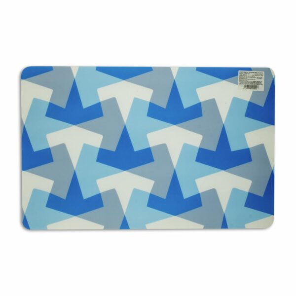 Individual Para Mesa Diseño Geométrico Color Azul HOME SET 42 X 27 Cm