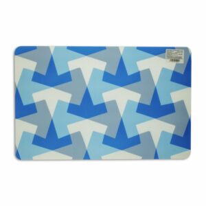 Individual Para Mesa Diseño Geométrico Color Azul HOME SET 42 X 27 Cm