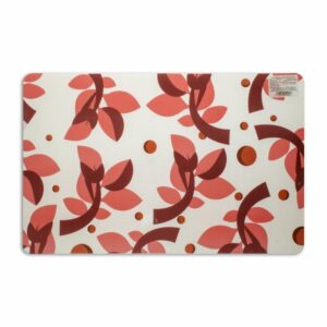 Individual Para Mesa Diseño Lavanda Color Rojo HOME SET 42 X 27 Cm