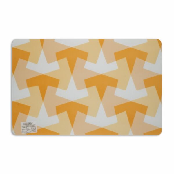 Individual Para Mesa Diseño Geométrico Color Naranja HOME SET 42 X 27 Cm