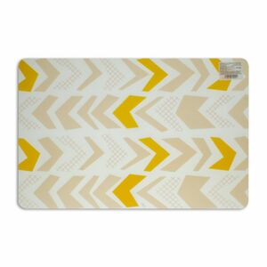 Individual Para Mesa Diseño Triángulos Color Beige HOME SET 42 X 27 Cm