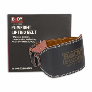 Cinturón Deportivo Para Levantar Pesas De Cuero BODY SCULPTURE XL