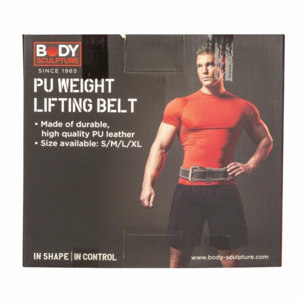 Cinturón Deportivo Para Levantar Pesas De Cuero BODY SCULPTURE XL - Imagen 2