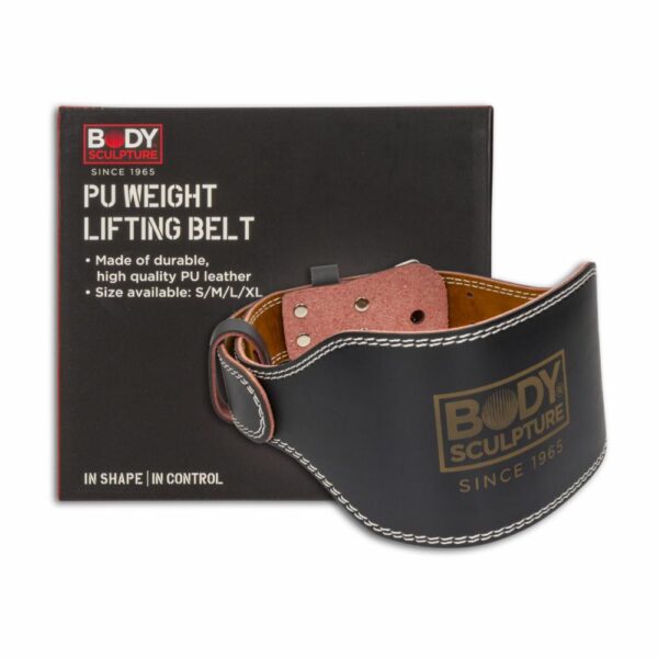 Cinturón Deportivo Para Levantar Pesas De Cuero BODY SCULPTURE L - Imagen 3