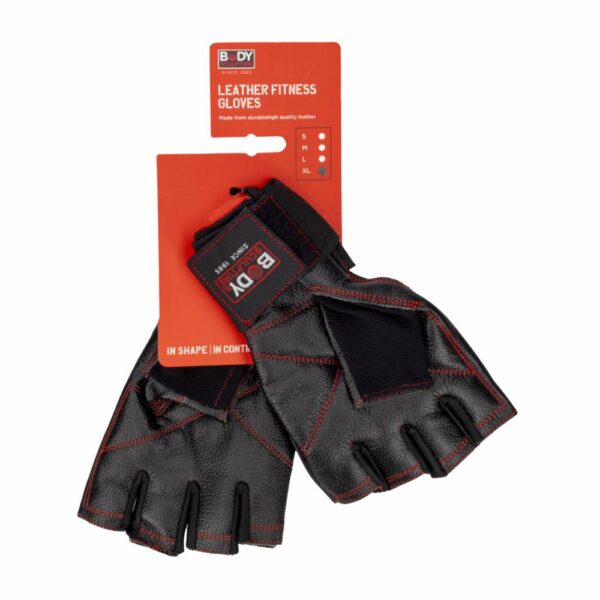 Guantes Para Ejercicio De Cuero Talla Extra Grande BODY SCULPTURE Pack X 2 Uds