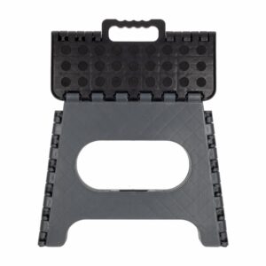 Banca Plegable Con Escalera Color Gris KYWI 33 Cm