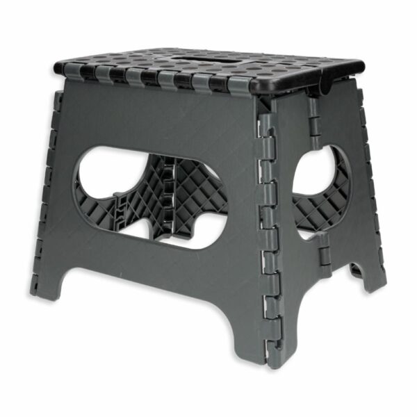 Banca Plegable Con Escalera Color Gris KYWI 33 Cm - Imagen 2