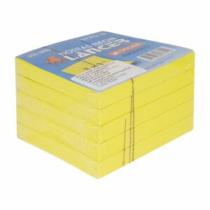 Notas Adhesivas Color Amarillo 3" X 3" LANCER X 500 Uds