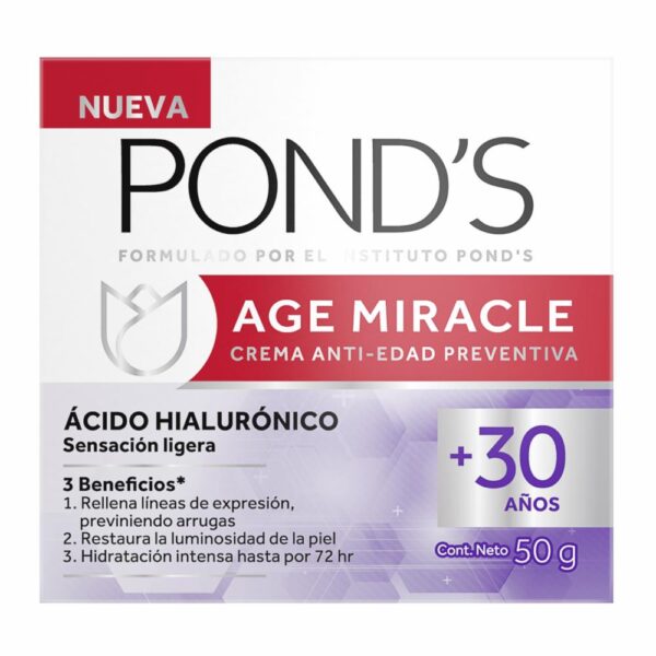 Crema Facial Anti Edad Preventiva Miracle POND`S 50 G