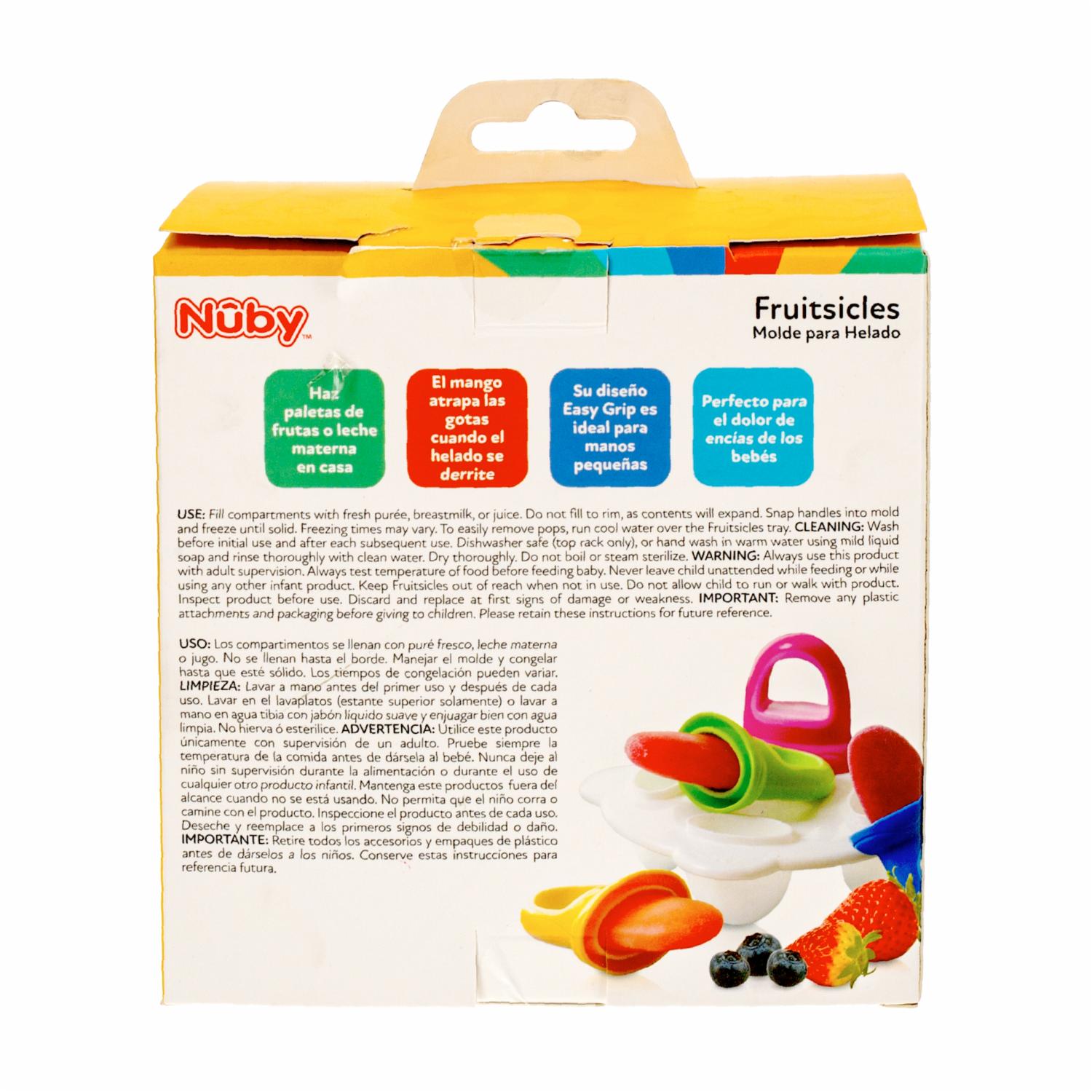 Molde Para Helado Fruitsicles NUBY Unidad - Imagen 4