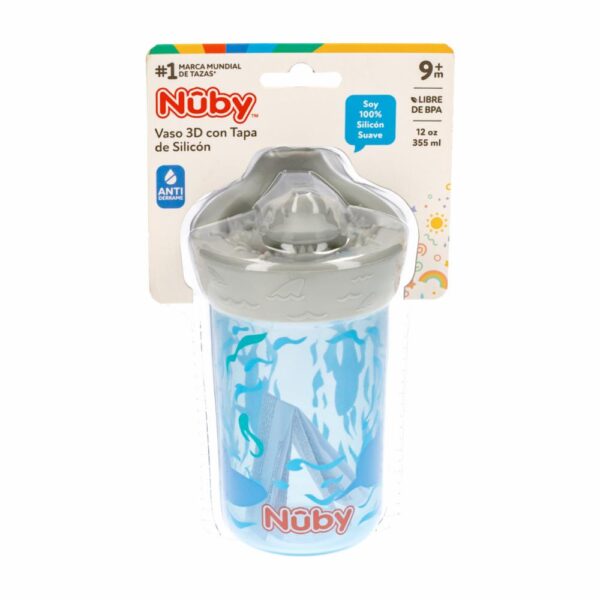 Vaso Infantil 3d Con Tapa De Silicon NUBY Unidad