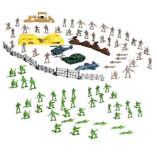 Set De Juego Soldados Y Vehículos SOLDIER FORCE 100 Piezas - Imagen 2