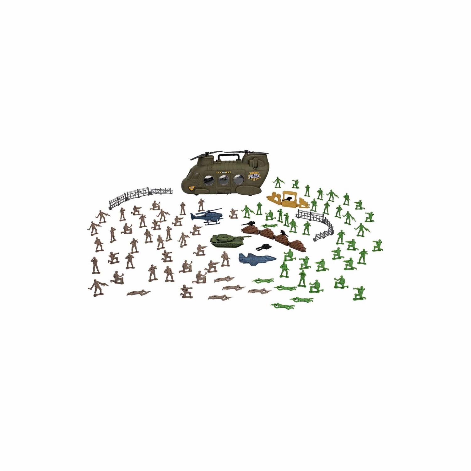 Transportador Militar SOLDIER FORCE 100 Piezas - Imagen 2