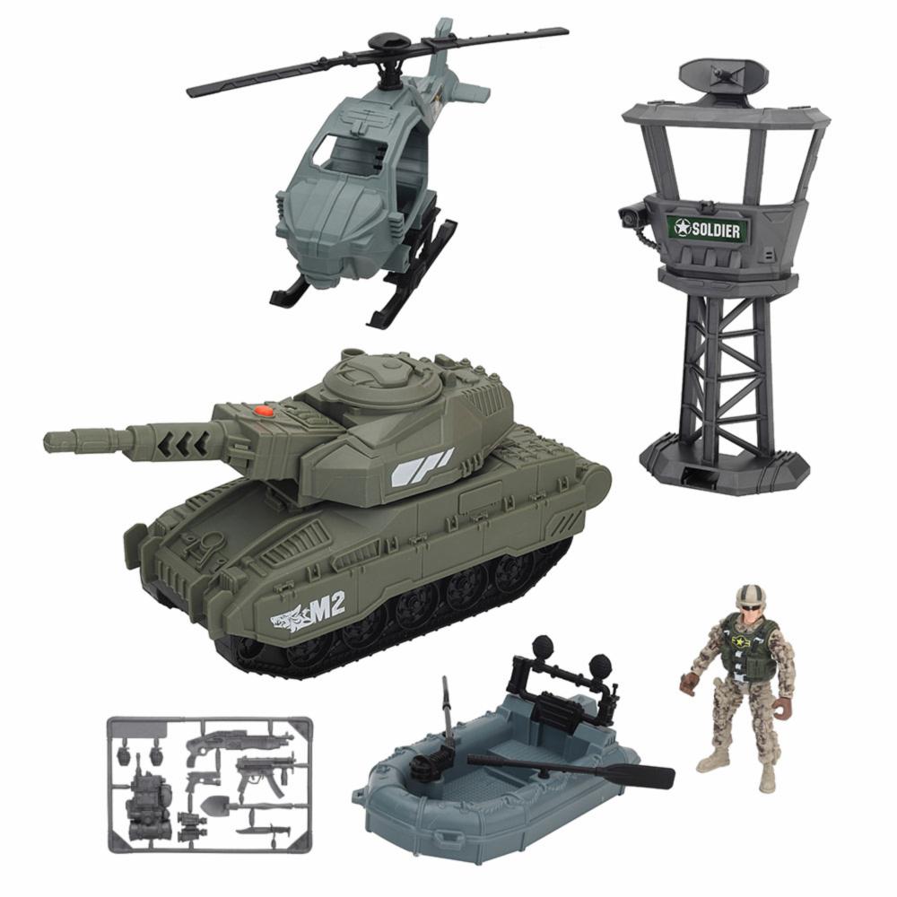 Set De Juego Campamento De Defensa SOLDIER FORCE 14 Piezas - Imagen 2